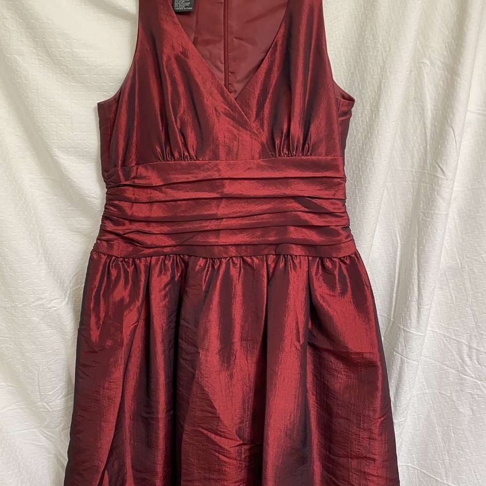 Dark red Dress Knee Length